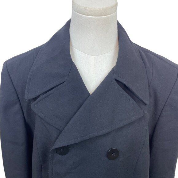 Liz Claiborne Women’s Black Double-Breasted Peacoat Blazer - Picture 4 of 8